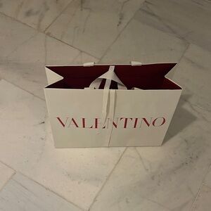 Valentino Cream and Red Designer Bag